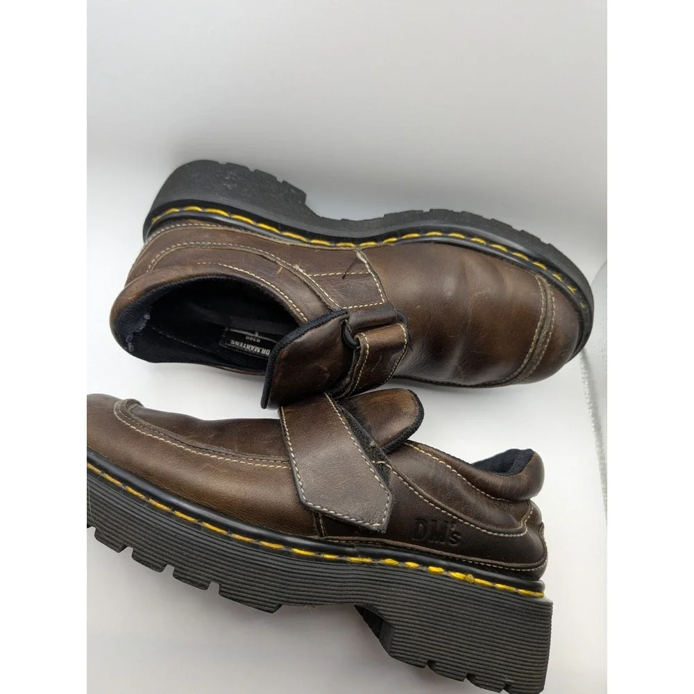 VTG‎ Dr. Martens MIE Monk Strap Chunky Soles England Shoes UK 4 US 5 W 7 Grunge